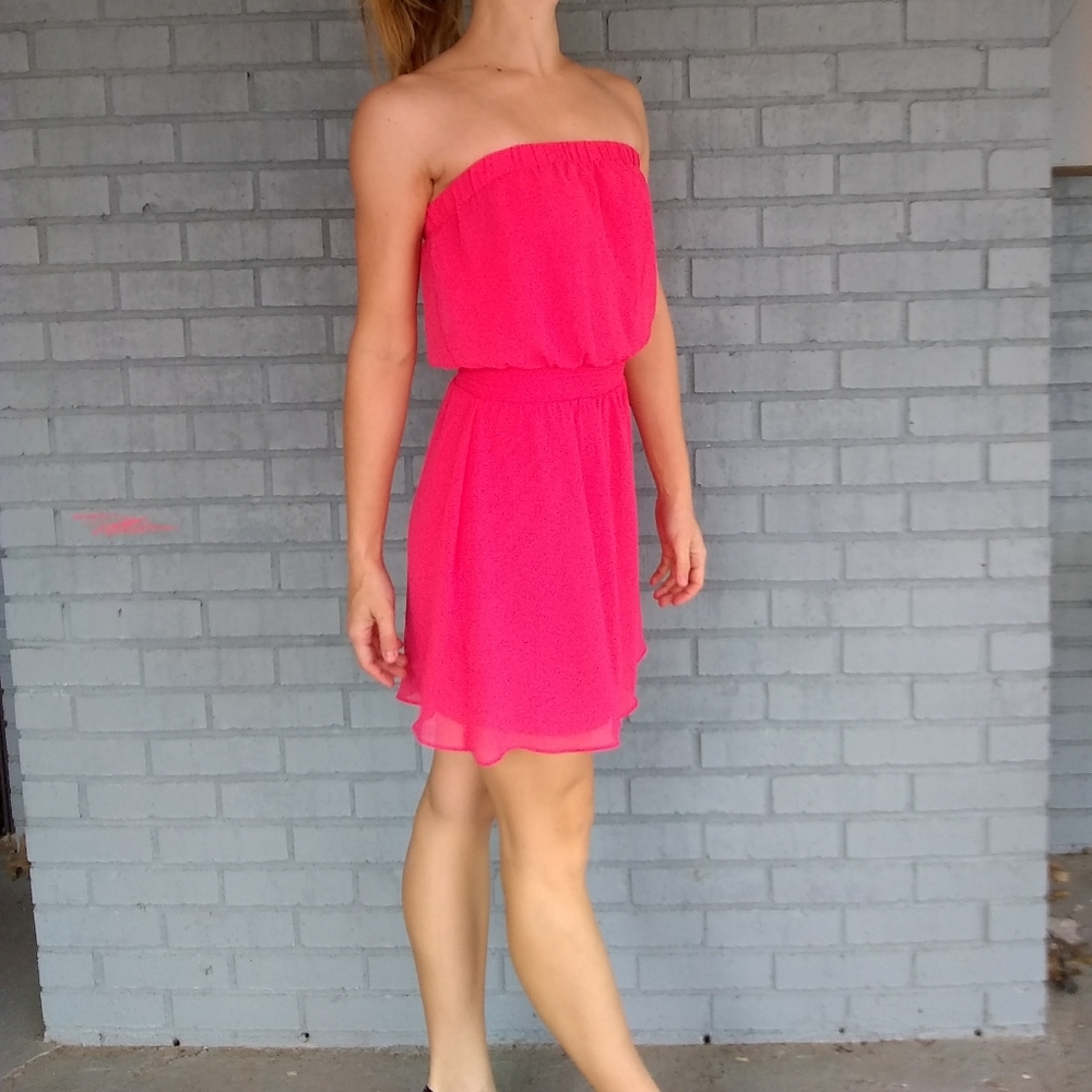 Express strapless mini dress XS
